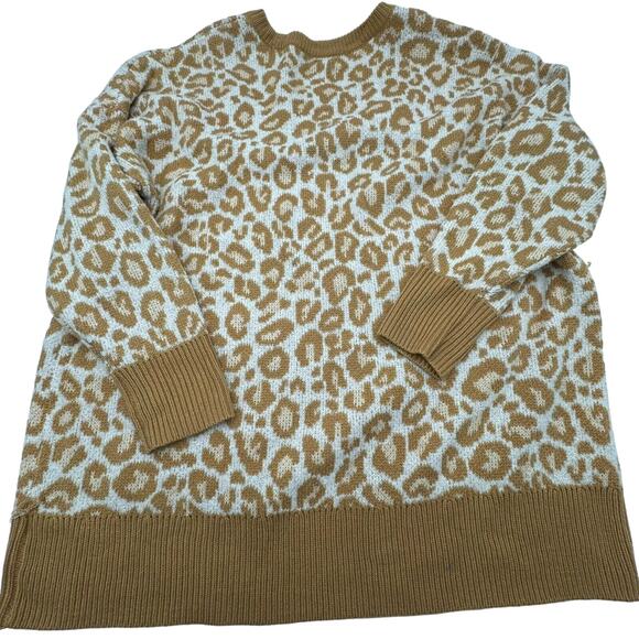 TORRID | Size 3 22/24‎ Cheetah Leopard Animal Print Long Sleeve Pullover Sweater - Picture 3 of 9